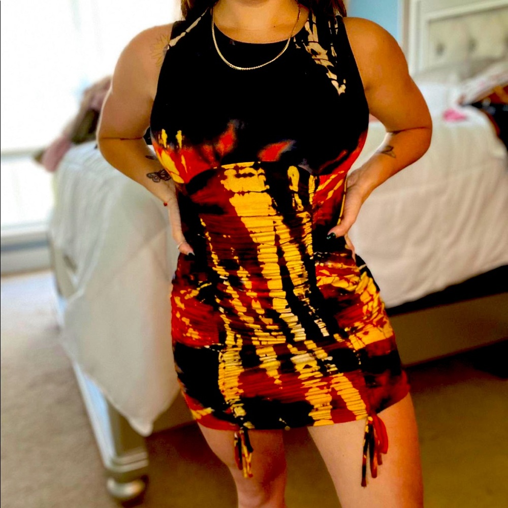 Fire mini dress